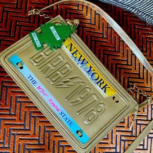 Betsey Johnson New York License Plate Handbag